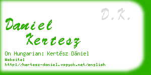 daniel kertesz business card