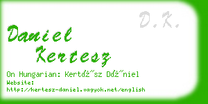 daniel kertesz business card